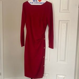 Rinascimento Burgundy midi dress with tags